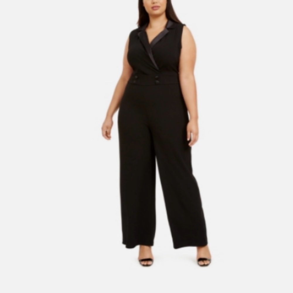 Almost Famous Black Backless jumpsuit - Picture 1 of 4